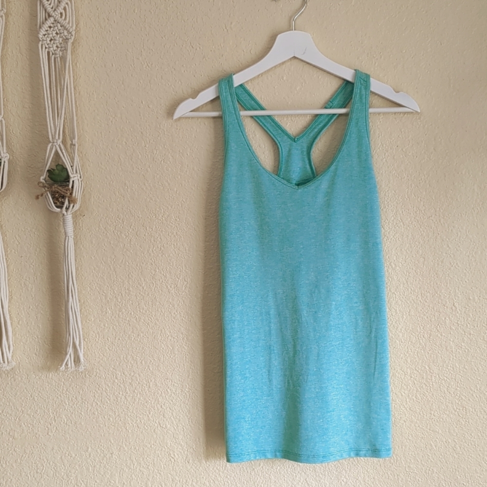 Patagonia Cutout Racerback Teal Athletic Top S
